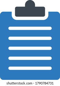 clipboard vector glyph color icon 