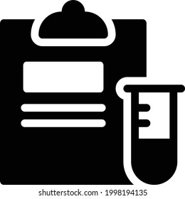 icono plano de glifo vectorial del portapapeles