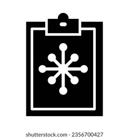 Icono De Glifo Del Vector Del Portapapeles Para Uso Personal Y Comercial.
