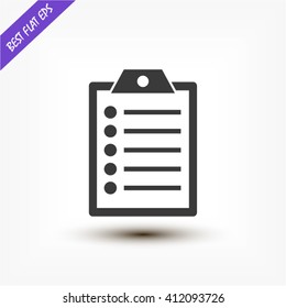 clipboard . Vector icon 10 EPS