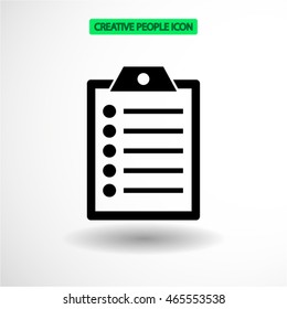 clipboard . Vector icon 10 EPS