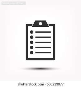 clipboard . Vector icon 10 EPS