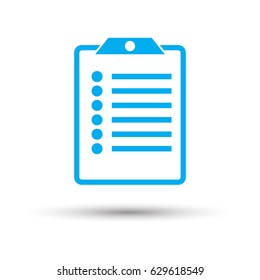 clipboard . Vector icon 10 EPS