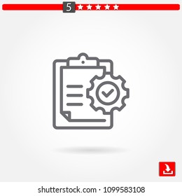 clipboard vector icon