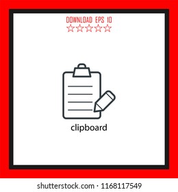 clipboard  vector icon