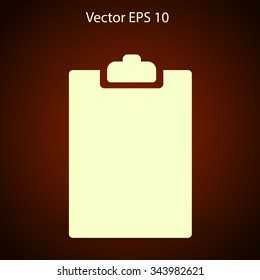 clipboard vector icon
