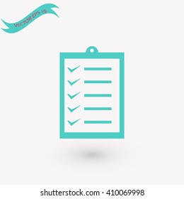 clipboard vector icon