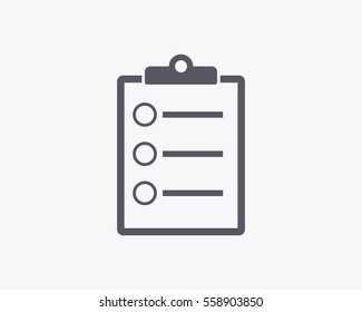 Clipboard vector icon