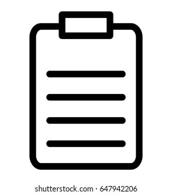 Clipboard Vector Icon
