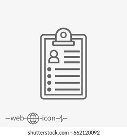 clipboard vector icon