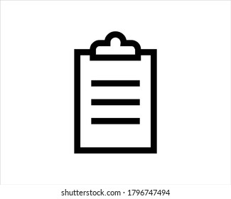 Icono vectorial del portapapeles para aplicaciones y sitios web