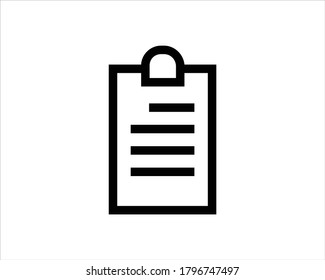 Clipboard vector icon for apps and websites