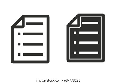 Clipboard vector icon. Black illustration isolated on white background for graphic and web design.