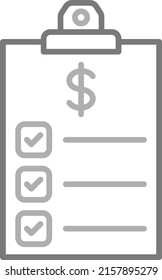 Icono del vector del portapapeles. Se puede usar para imprimir, móviles y aplicaciones web.