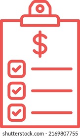 Clipboard vector icon. Can be used for printing, mobile and web applications.
