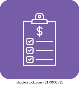 Clipboard vector icon. Can be used for printing, mobile and web applications.