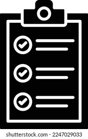 Clipboard vector icon. Can be used for printing, mobile and web applications.