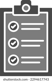 Clipboard vector icon. Can be used for printing, mobile and web applications.