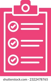 Clipboard vector icon. Can be used for printing, mobile and web applications.