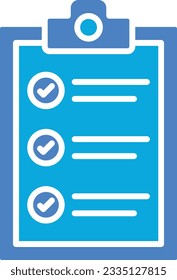 Vektorsymbol in der Zwischenablage. Kann für Druck-, Mobil- und Web-Anwendungen verwendet werden.