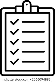 Clipboard vector icon. Can be used for printing, mobile and web applications.