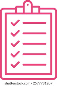 Clipboard vector icon. Can be used for printing, mobile and web applications.