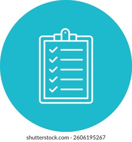 Clipboard vector icon. Can be used for printing, mobile and web applications.