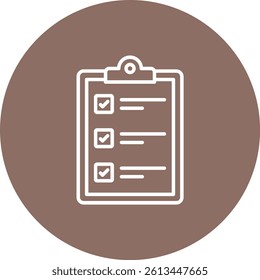 Clipboard vector icon. Can be used for printing, mobile and web applications.