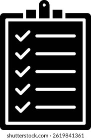 Clipboard vector icon. Can be used for printing, mobile and web applications.