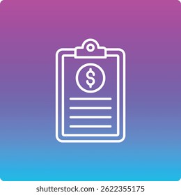 Icono de Vector Portapapeles. Se puede utilizar para aplicaciones de impresión, móviles y de Web.