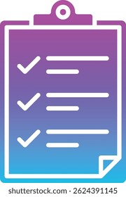 Icono de Vector Portapapeles. Se puede utilizar para aplicaciones de impresión, móviles y de Web.