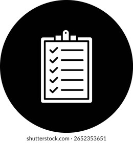 Icono de Vector Portapapeles. Se puede utilizar para aplicaciones de impresión, móviles y de Web.