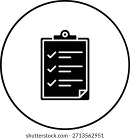 Ícone de vetor da área de transferência. Pode ser usado para impressão, aplicativos móveis e da Web.