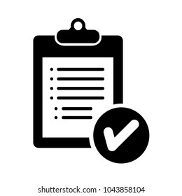 Clipboard vector icon, Checklist icon