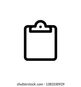 Clipboard vector icon. Clipboard concept stroke symbol design. Thin graphic elements vector illustration, outline pattern for your web site design, logo, UI. EPS 10. - Vector