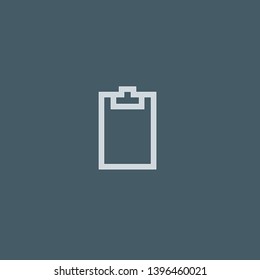 Clipboard vector icon. Clipboard concept stroke symbol design. Thin graphic elements vector illustration, outline pattern for your web site design, logo, UI. EPS 10.