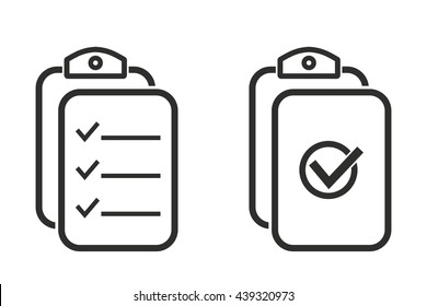 Clipboard vector icon. Illustration isolated on white background for graphic and web design.