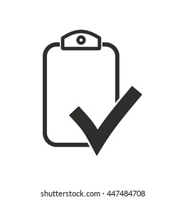 Clipboard vector icon. Illustration isolated on white background for graphic and web design.