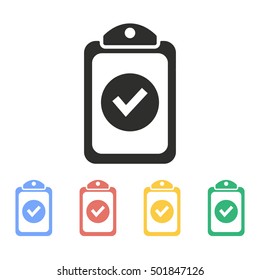 Clipboard vector icon. Illustration isolated on white background for graphic and web design.