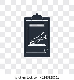 Clipboard vector icon isolated on transparent background, Clipboard logo concept