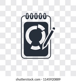 Clipboard vector icon isolated on transparent background, Clipboard logo concept