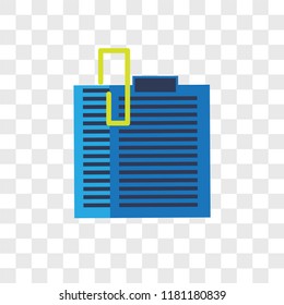 Clipboard vector icon isolated on transparent background, Clipboard logo concept