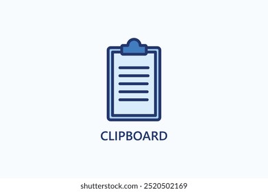 Icono de Vector de Portapapeles o ilustración de logotipo