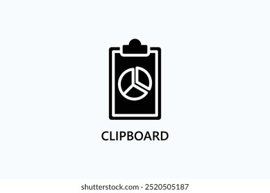 Clipboard Vector Icon Or Logo Illustration