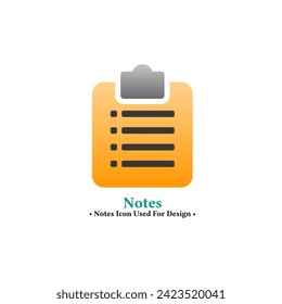 Icono vectorial del portapapeles en estilo moderno aislado en fondo blanco. Portapapeles, lista de verificación, documentos y iconos de tareas para diseño web y móvil. estilo de color degradado.