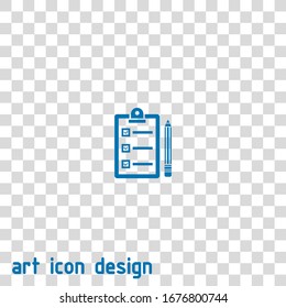 clipboard vector icon on white background