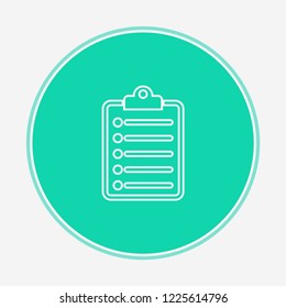 Clipboard vector icon sign symbol