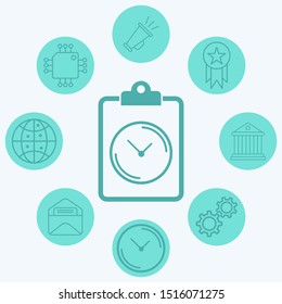 Clipboard vector icon sign symbol
