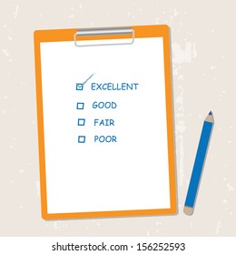 Clipboard vector illustration.
