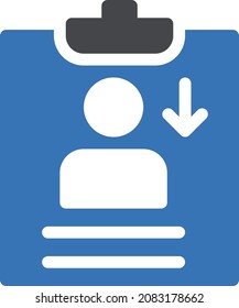clipboard vector illustration isolated on a transparent background . glyph vector icons for concept or web graphics.